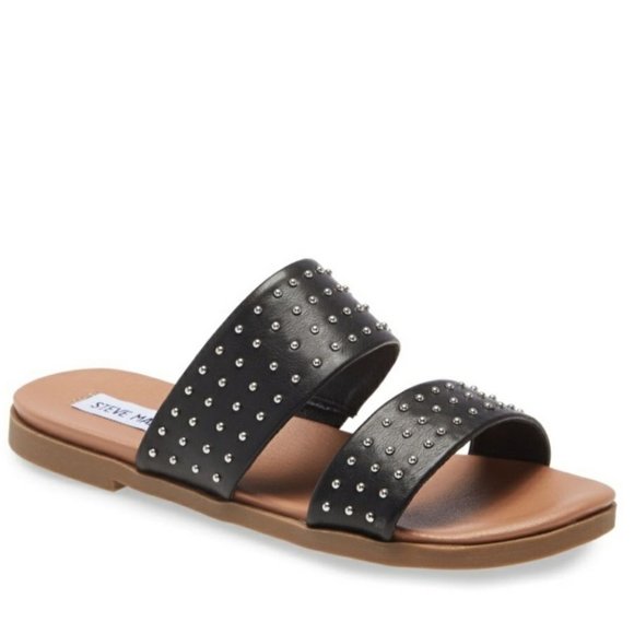 NEW STEVE MADDEN DEDE STUDDED SLIDE SANDALS - Picture 9 of 9